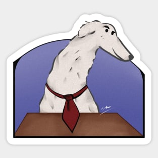 Borzjoi The Borzoi Sticker